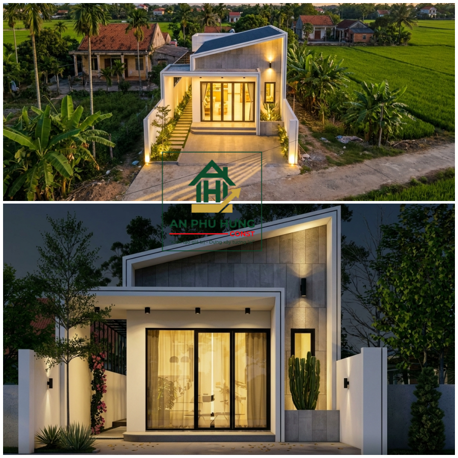 Khám phá xu hướng thiết kế nhà đẹp cấp 4 hiện đại, không gian sống thoáng mát. Hướng dẫn tính chi phí, chọn phong thủy và tối ưu công năng từ An Phú Hưng