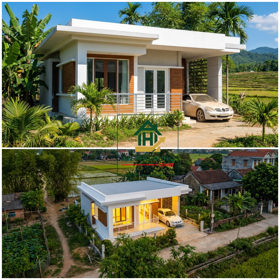Khám phá xu hướng thiết kế nhà đẹp cấp 4 hiện đại, không gian sống thoáng mát. Hướng dẫn tính chi phí, chọn phong thủy và tối ưu công năng từ An Phú Hưng