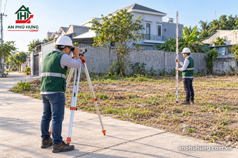 Khảo sát khu đất xây nhà Long An