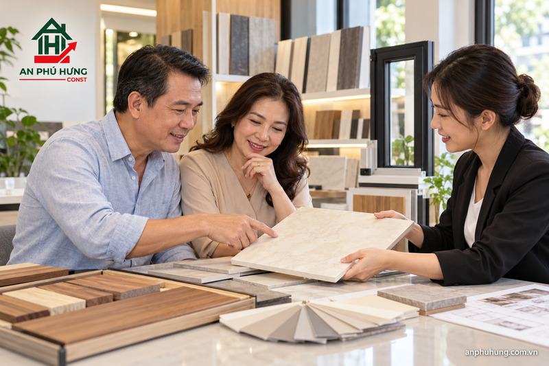 Lựa chọn vật tư theo gói xây dựng nhà phố