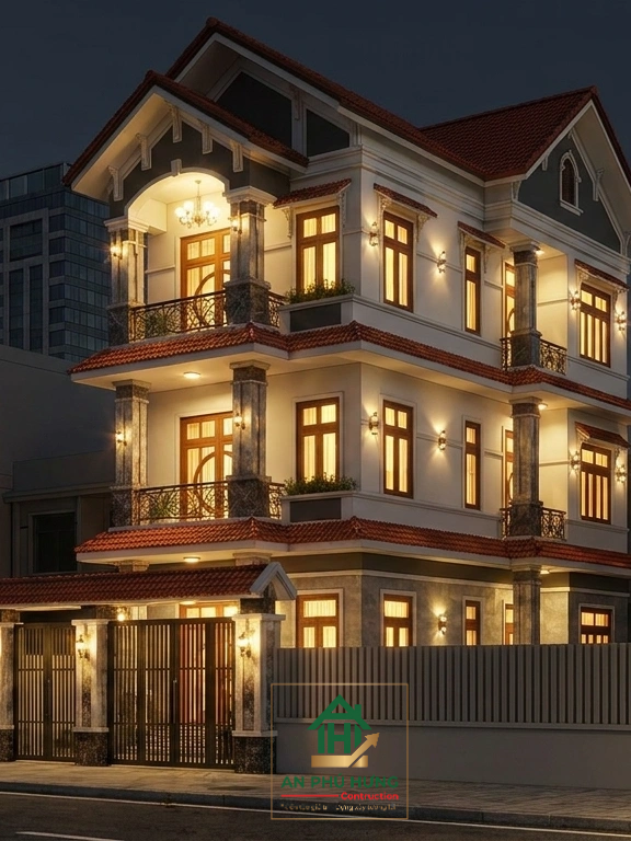 Khám phá mẫu thiết kế nhà phố tân cổ điển đẳng cấp của anh Tuấn tại Củ Chi do An Phú Hưng thiết kế & thi công. Gọi ngay 0928 7997789 để nhận tư vấn trọn gói!
