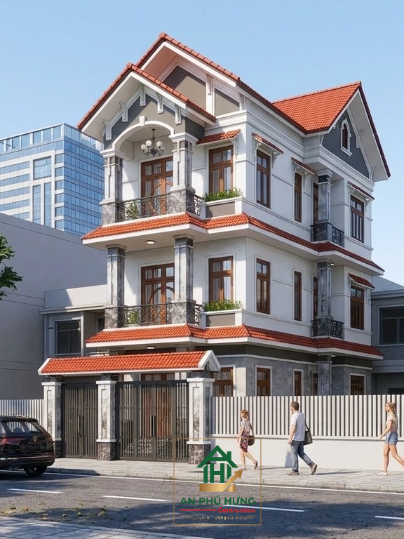 Khám phá mẫu thiết kế nhà phố tân cổ điển đẳng cấp của anh Tuấn tại Củ Chi do An Phú Hưng thiết kế & thi công. Gọi ngay 0928 7997789 để nhận tư vấn trọn gói!