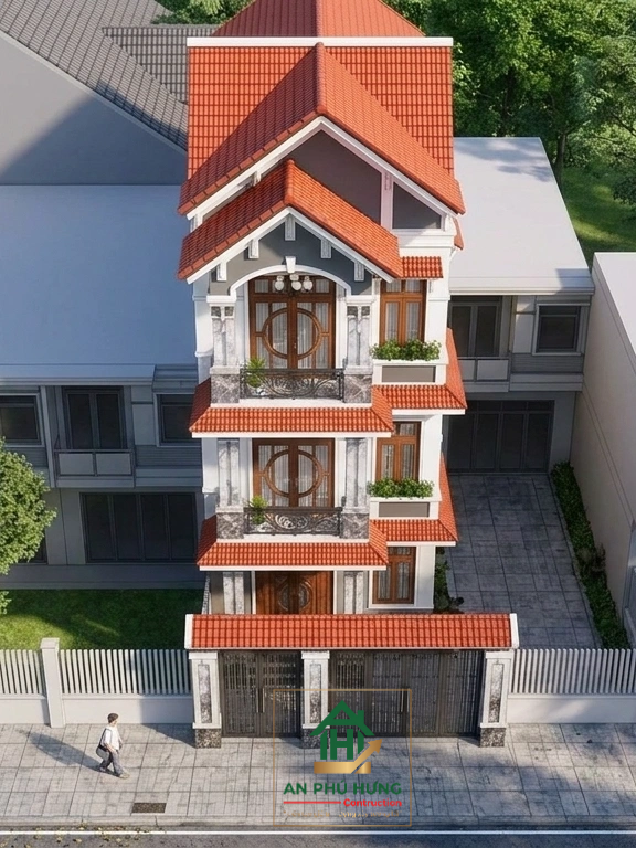 Khám phá mẫu thiết kế nhà phố tân cổ điển đẳng cấp của anh Tuấn tại Củ Chi do An Phú Hưng thiết kế & thi công. Gọi ngay 0928 7997789 để nhận tư vấn trọn gói!