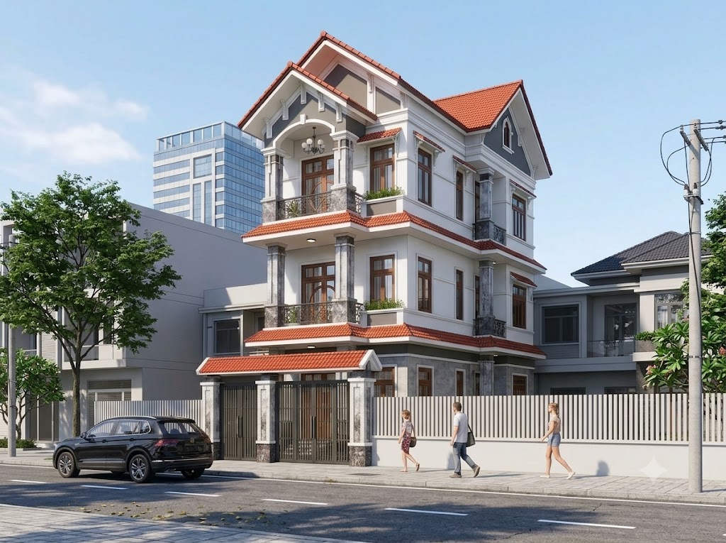 Khám phá mẫu thiết kế nhà phố tân cổ điển đẳng cấp của anh Tuấn tại Củ Chi do An Phú Hưng thiết kế & thi công. Gọi ngay 0928 7997789 để nhận tư vấn trọn gói!